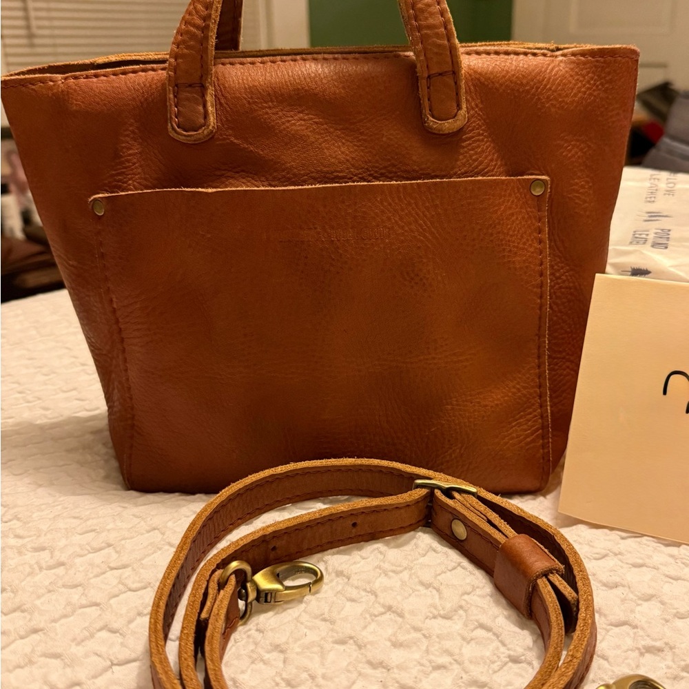 NOT FOR SALE—Portland Leather Goods Mini Crossbody Washed Nutmeg